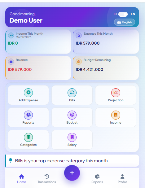Duit Kemana – Personal Finance Management Platform
